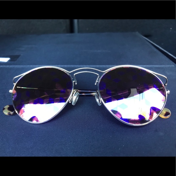 DIOR Origins 1 Psychedelic Round Gold Frames - Picture 2 of 6
